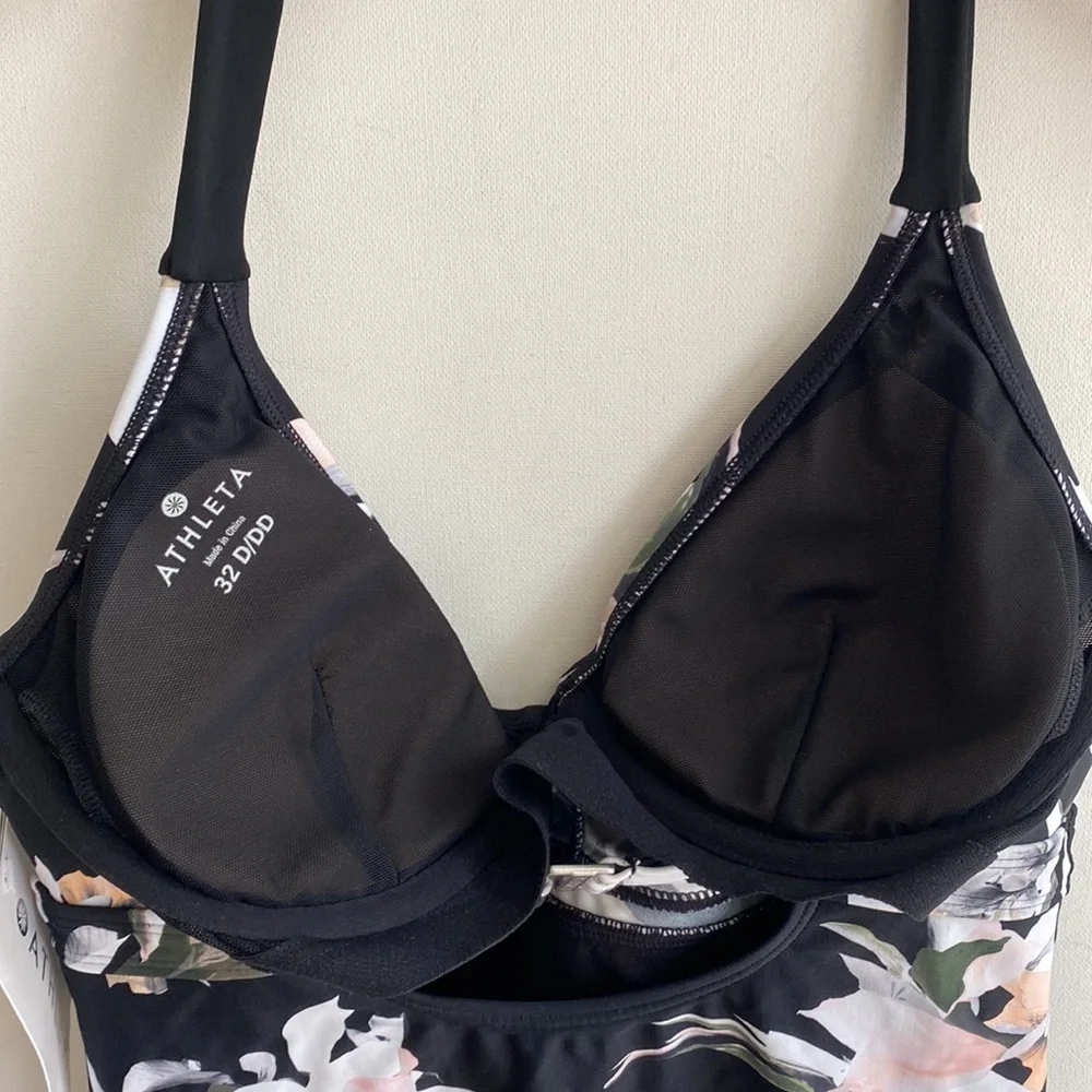 Athleta Polynesia Tankini Halter Top‎ ONLY, Size 32DD, NWT